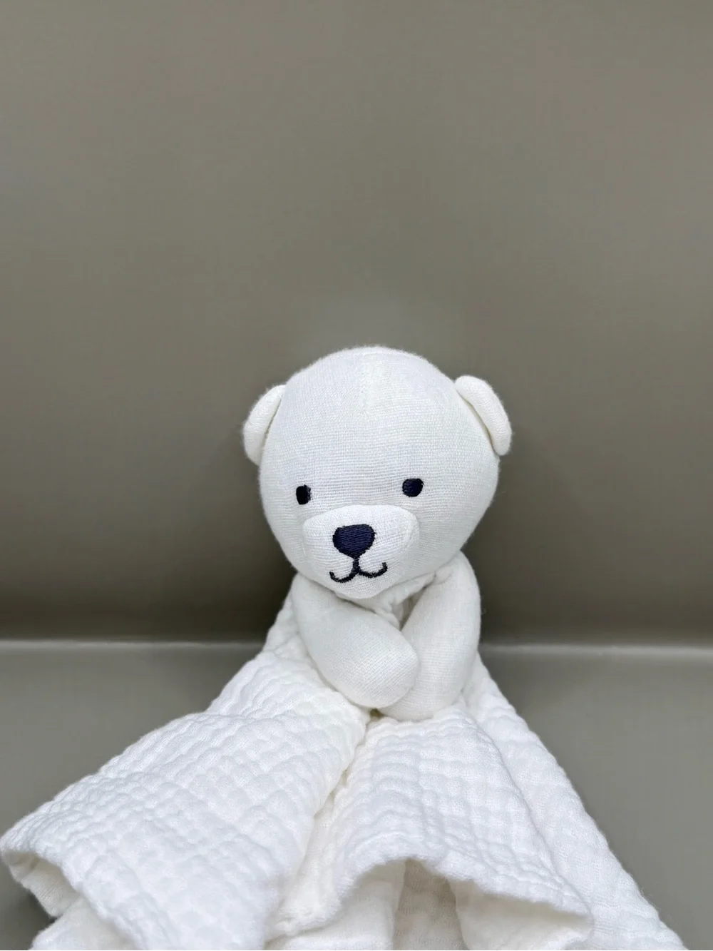 Carters Child Of Mine Muslin Baby Bear Lovey Security Blanket Soother Plush